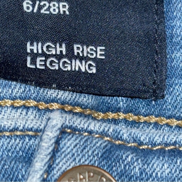 Gap High Rise Denim Legging Size 6/28R - Picture 4 of 9